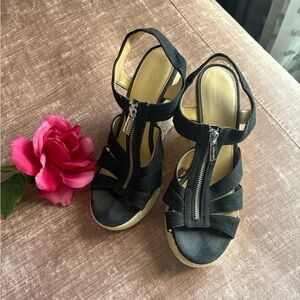 Black Michael Kors Wedges